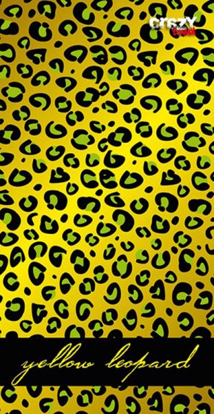 1104 Toalla yellow leopard