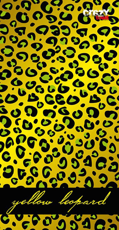 1104 Toalla yellow leopard