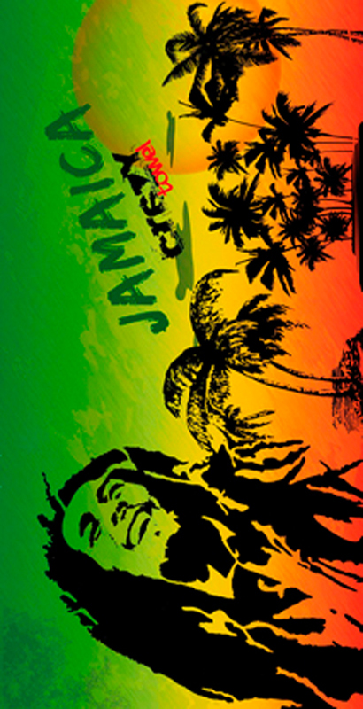 724 Toalla Rasta Marley Jamaica