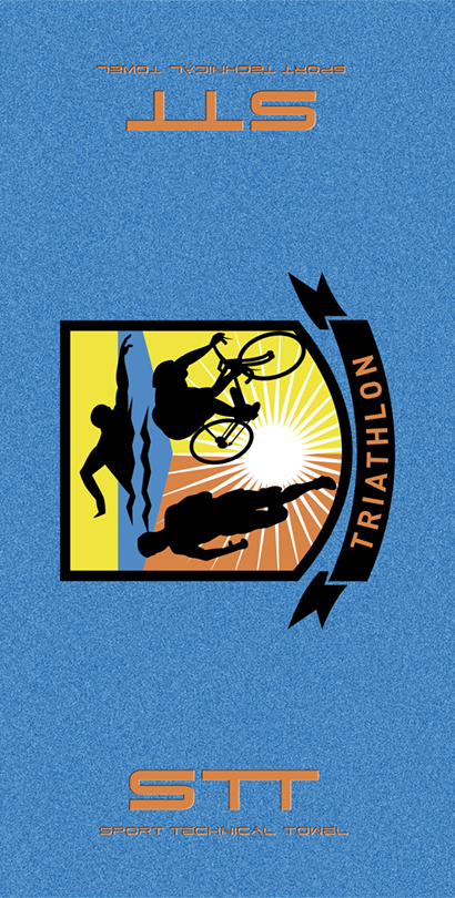 716 Toalla Triathlon Azul